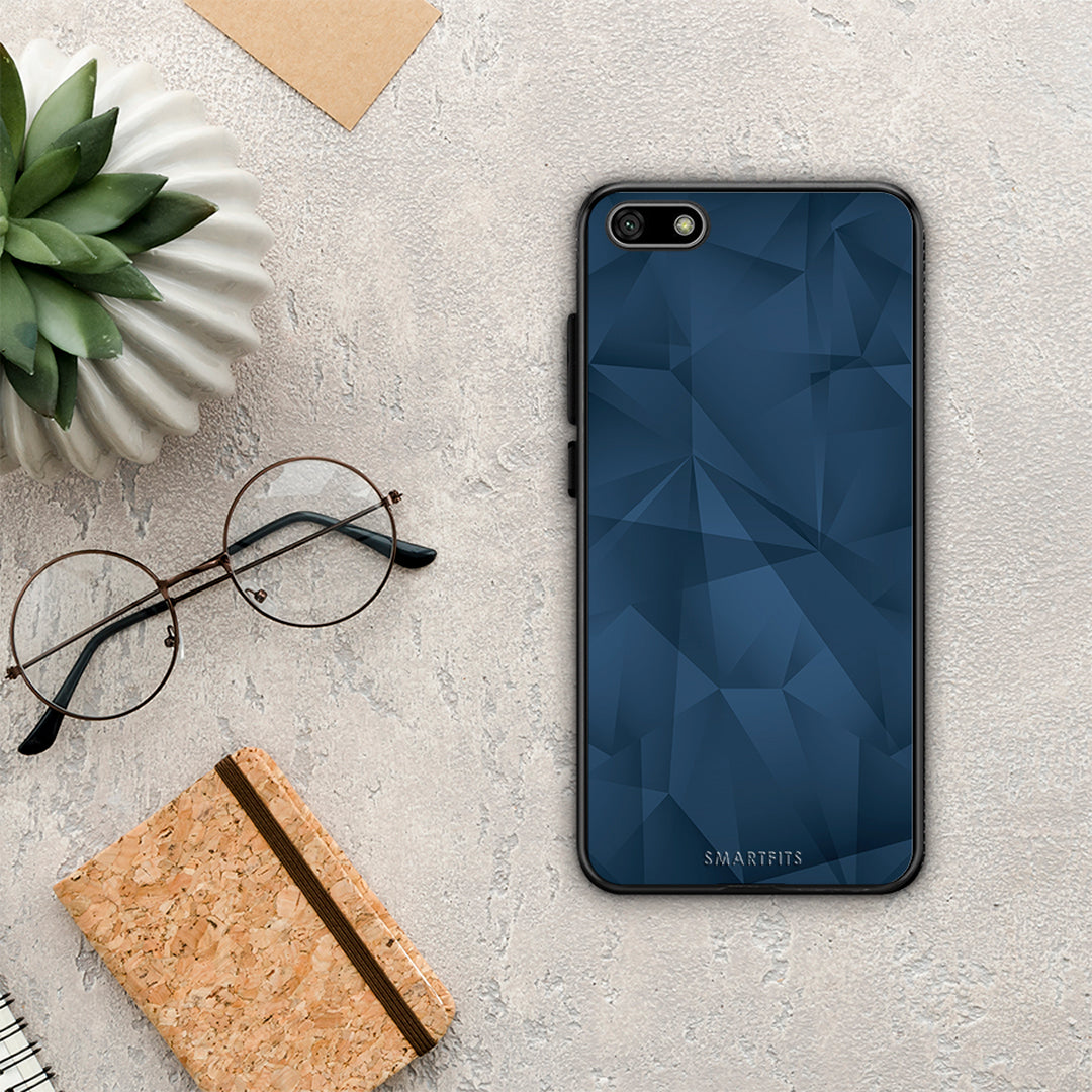 Geometric Blue Abstract - Huawei Y5 2018 / Honor 7S case