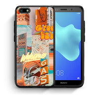 Thumbnail for Θήκη Αγίου Βαλεντίνου Huawei Y5 2018 / Honor 7S Groovy Babe από τη Smartfits με σχέδιο στο πίσω μέρος και μαύρο περίβλημα | Huawei Y5 2018 / Honor 7S Groovy Babe case with colorful back and black bezels