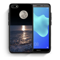 Thumbnail for Θήκη Huawei Y5 2018/Honor 7S Moon Landscape από τη Smartfits με σχέδιο στο πίσω μέρος και μαύρο περίβλημα | Huawei Y5 2018/Honor 7S Moon Landscape case with colorful back and black bezels