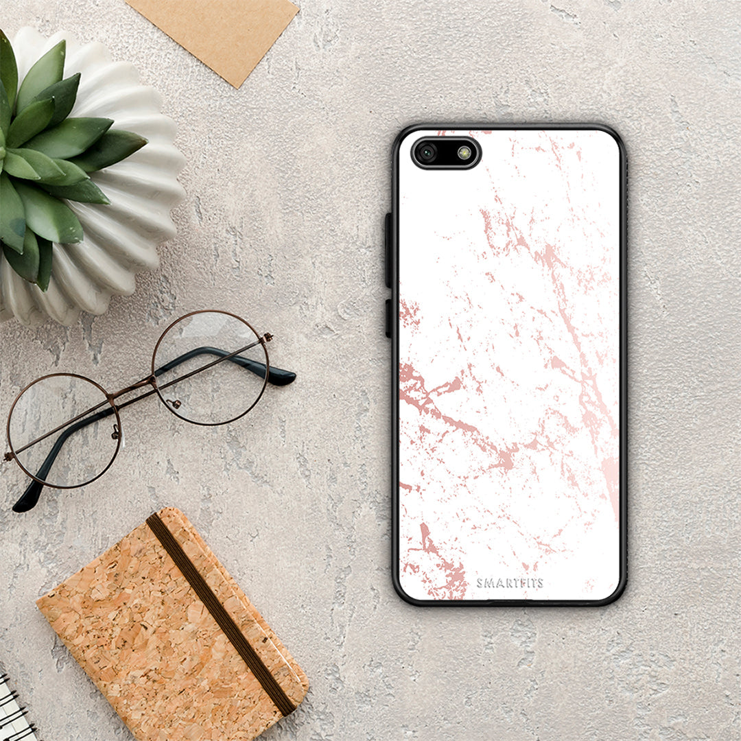 Marble Pink Splash - Huawei Y5 2018 / Honor 7S case