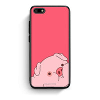 Thumbnail for Huawei Y5 2018 Pig Love 1 Θήκη Αγίου Βαλεντίνου από τη Smartfits με σχέδιο στο πίσω μέρος και μαύρο περίβλημα | Smartphone case with colorful back and black bezels by Smartfits