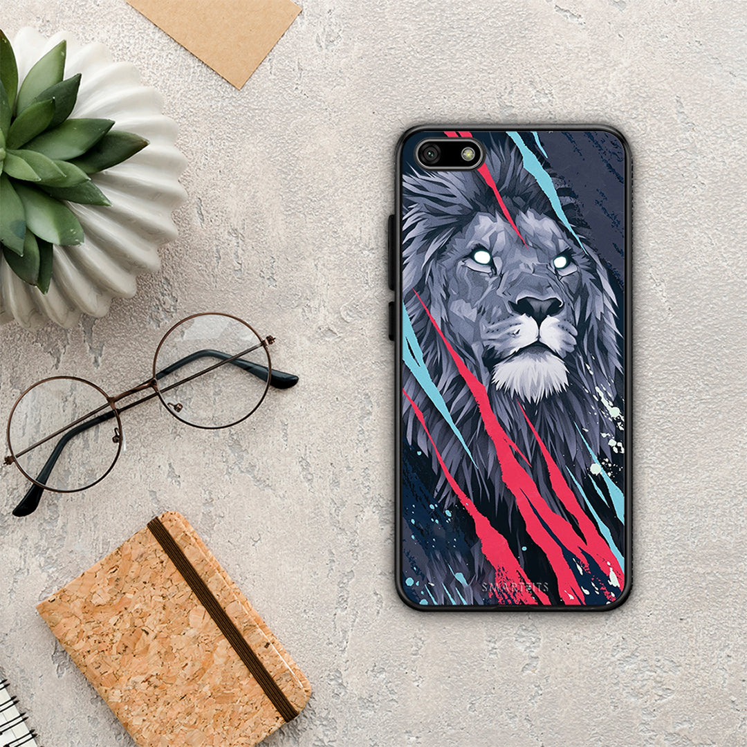 PopArt Lion Designer - Huawei Y5 2018 / Honor 7S case