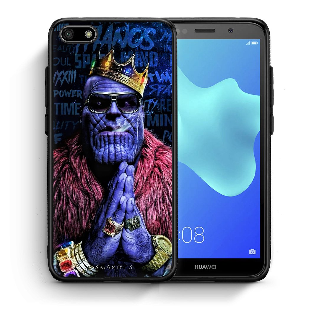 Θήκη Huawei Y5 2018/Honor 7S Thanos PopArt από τη Smartfits με σχέδιο στο πίσω μέρος και μαύρο περίβλημα | Huawei Y5 2018/Honor 7S Thanos PopArt case with colorful back and black bezels