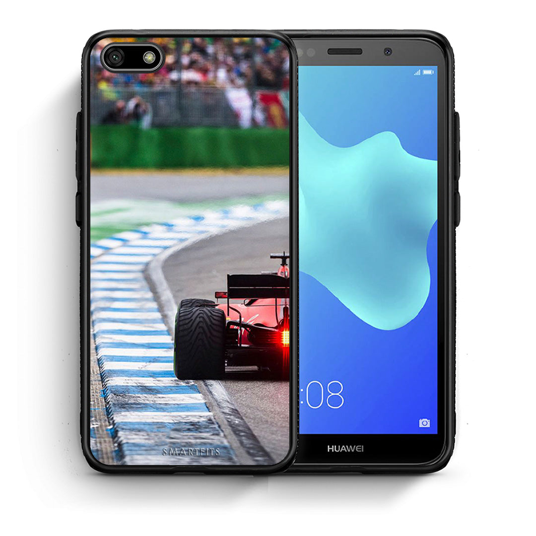 Θήκη Huawei Y5 2018/Honor 7S Racing Vibes από τη Smartfits με σχέδιο στο πίσω μέρος και μαύρο περίβλημα | Huawei Y5 2018/Honor 7S Racing Vibes case with colorful back and black bezels