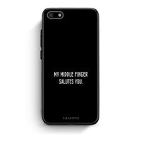 Thumbnail for Huawei Y5 2018 Salute θήκη από τη Smartfits με σχέδιο στο πίσω μέρος και μαύρο περίβλημα | Smartphone case with colorful back and black bezels by Smartfits