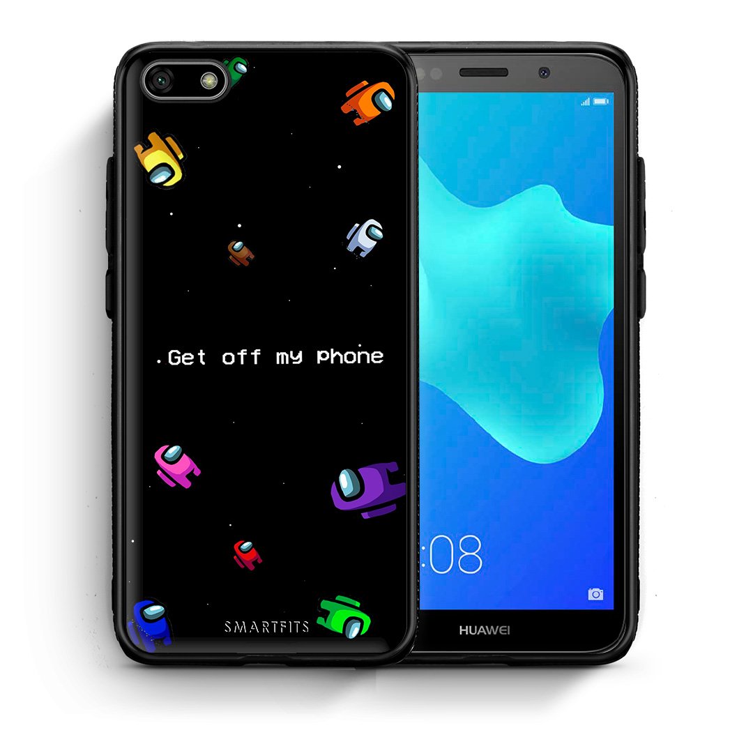 Θήκη Huawei Y5 2018/Honor 7S AFK Text από τη Smartfits με σχέδιο στο πίσω μέρος και μαύρο περίβλημα | Huawei Y5 2018/Honor 7S AFK Text case with colorful back and black bezels