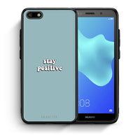 Thumbnail for Θήκη Huawei Y5 2018/Honor 7S Positive Text από τη Smartfits με σχέδιο στο πίσω μέρος και μαύρο περίβλημα | Huawei Y5 2018/Honor 7S Positive Text case with colorful back and black bezels