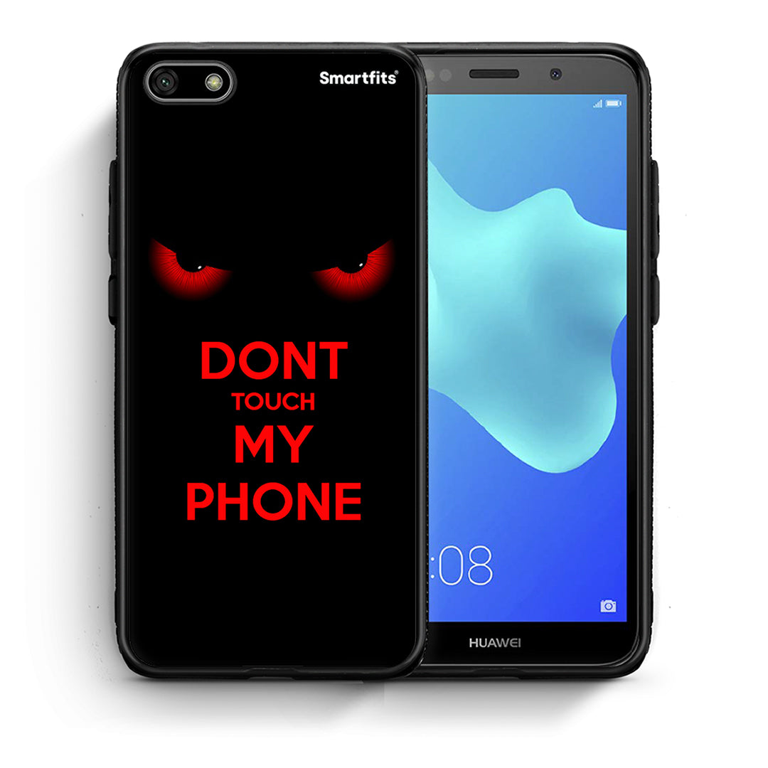 Θήκη Huawei Y5 2018 / Honor 7S Touch My Phone από τη Smartfits με σχέδιο στο πίσω μέρος και μαύρο περίβλημα | Huawei Y5 2018 / Honor 7S Touch My Phone case with colorful back and black bezels