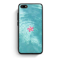 Thumbnail for Huawei Y5 2018 Water Flower Θήκη από τη Smartfits με σχέδιο στο πίσω μέρος και μαύρο περίβλημα | Smartphone case with colorful back and black bezels by Smartfits