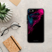 Thumbnail for Watercolor Pink Black - Huawei Y5 2018 / Honor 7S case