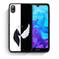 Thumbnail for Θήκη Huawei Y5 2019 Angels Demons από τη Smartfits με σχέδιο στο πίσω μέρος και μαύρο περίβλημα | Huawei Y5 2019 Angels Demons case with colorful back and black bezels