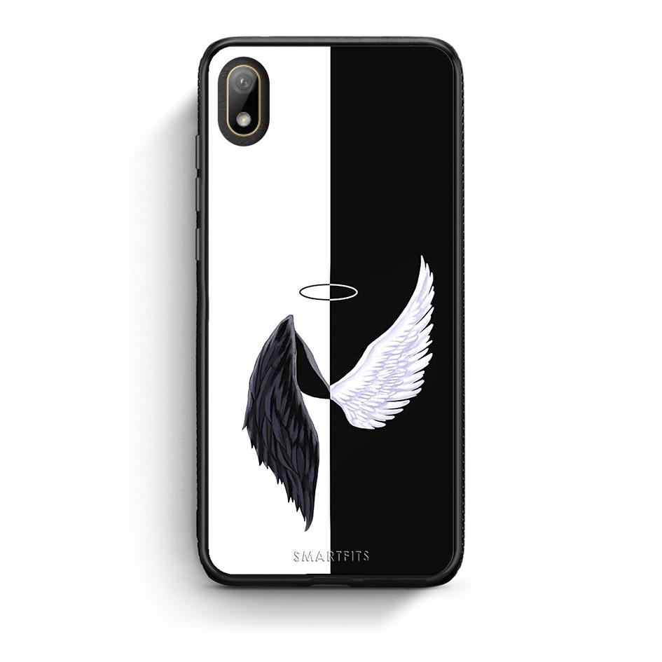 Huawei Y5 2019 Angels Demons θήκη από τη Smartfits με σχέδιο στο πίσω μέρος και μαύρο περίβλημα | Smartphone case with colorful back and black bezels by Smartfits