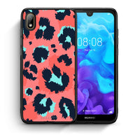 Thumbnail for Θήκη Huawei Y5 2019 Pink Leopard Animal από τη Smartfits με σχέδιο στο πίσω μέρος και μαύρο περίβλημα | Huawei Y5 2019 Pink Leopard Animal case with colorful back and black bezels