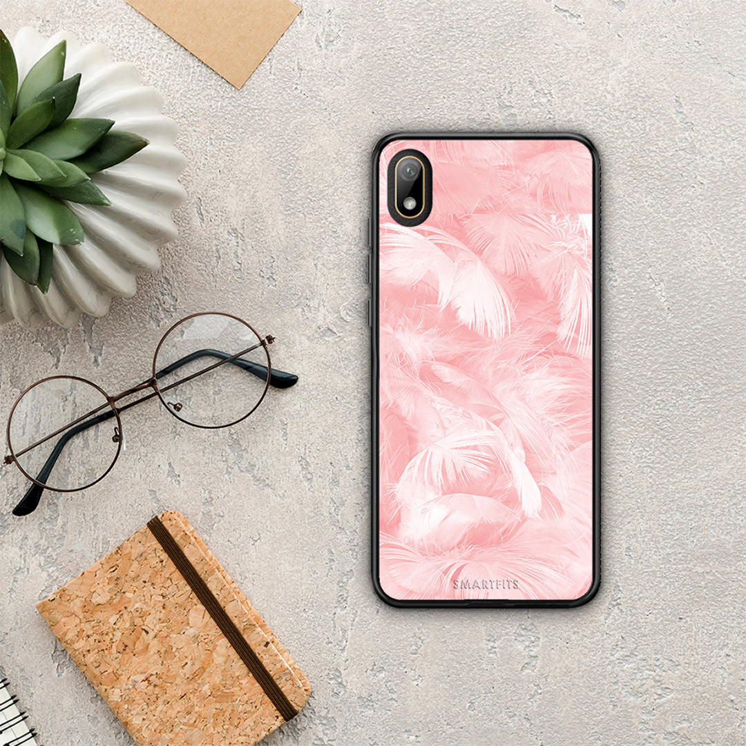 Boho Pink Feather - Huawei Y5 2019 case