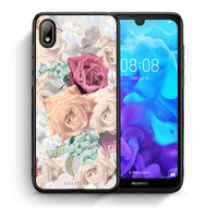 Thumbnail for Θήκη Huawei Y5 2019 Bouquet Floral από τη Smartfits με σχέδιο στο πίσω μέρος και μαύρο περίβλημα | Huawei Y5 2019 Bouquet Floral case with colorful back and black bezels