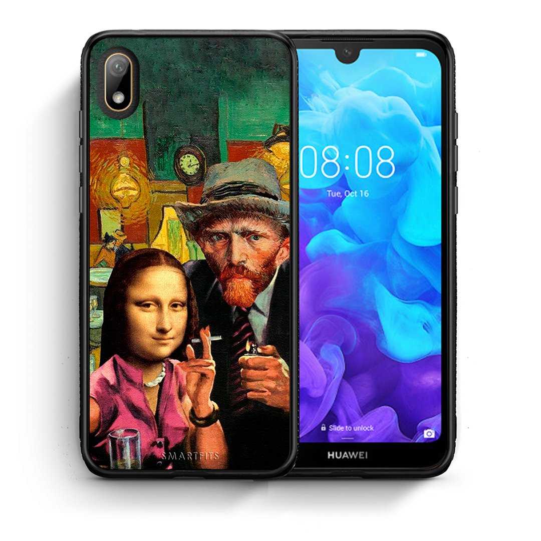 Θήκη Huawei Y5 2019 Funny Art από τη Smartfits με σχέδιο στο πίσω μέρος και μαύρο περίβλημα | Huawei Y5 2019 Funny Art case with colorful back and black bezels