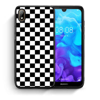 Thumbnail for Θήκη Huawei Y5 2019 Squares Geometric από τη Smartfits με σχέδιο στο πίσω μέρος και μαύρο περίβλημα | Huawei Y5 2019 Squares Geometric case with colorful back and black bezels