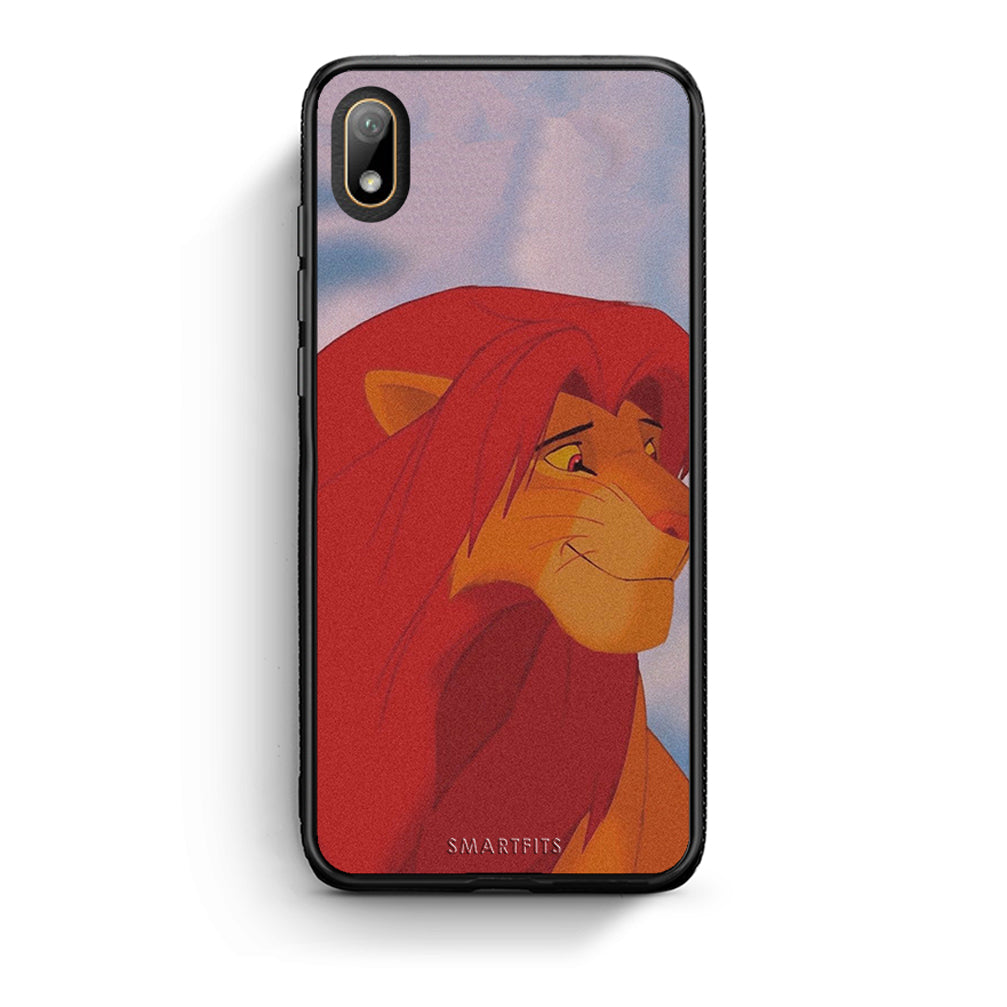 Huawei Y5 2019 Lion Love 1 Θήκη Αγίου Βαλεντίνου από τη Smartfits με σχέδιο στο πίσω μέρος και μαύρο περίβλημα | Smartphone case with colorful back and black bezels by Smartfits