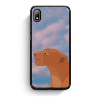 Thumbnail for Huawei Y5 2019 Lion Love 2 Θήκη Αγίου Βαλεντίνου από τη Smartfits με σχέδιο στο πίσω μέρος και μαύρο περίβλημα | Smartphone case with colorful back and black bezels by Smartfits