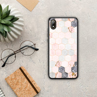 Thumbnail for Marble Hexagon Pink - Huawei Y5 2019 case