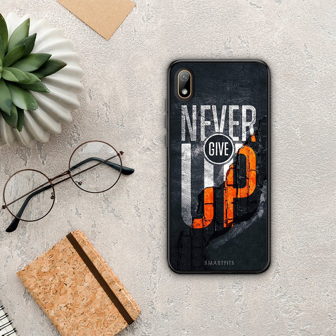 Never Give Up - Huawei Y5 2019 θήκη