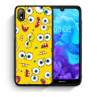 Thumbnail for Θήκη Huawei Y5 2019 Sponge PopArt από τη Smartfits με σχέδιο στο πίσω μέρος και μαύρο περίβλημα | Huawei Y5 2019 Sponge PopArt case with colorful back and black bezels