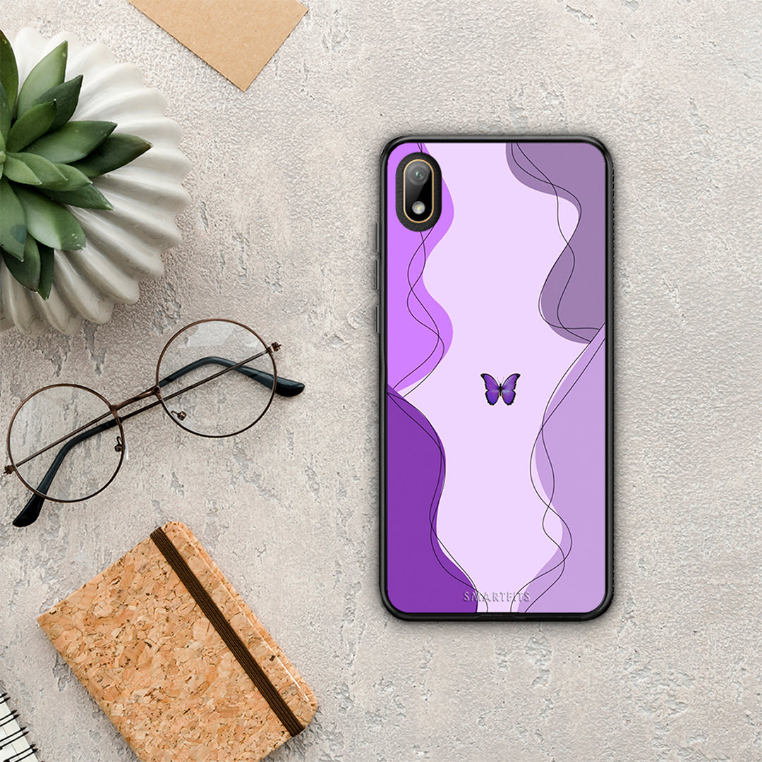Purple Mariposa - Huawei Y5 2019 case