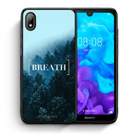 Thumbnail for Θήκη Huawei Y5 2019 Breath Quote από τη Smartfits με σχέδιο στο πίσω μέρος και μαύρο περίβλημα | Huawei Y5 2019 Breath Quote case with colorful back and black bezels