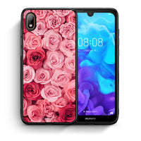 Thumbnail for Θήκη Huawei Y5 2019 RoseGarden Valentine από τη Smartfits με σχέδιο στο πίσω μέρος και μαύρο περίβλημα | Huawei Y5 2019 RoseGarden Valentine case with colorful back and black bezels