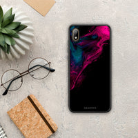 Thumbnail for Watercolor Pink Black - Huawei Y5 2019 case