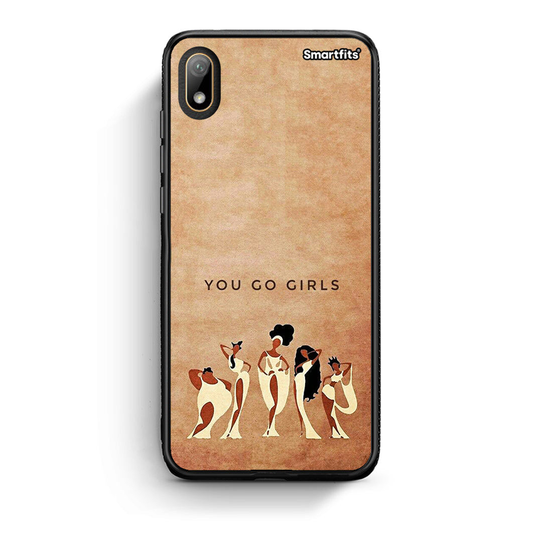 Huawei Y5 2019 You Go Girl θήκη από τη Smartfits με σχέδιο στο πίσω μέρος και μαύρο περίβλημα | Smartphone case with colorful back and black bezels by Smartfits