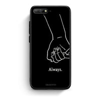Thumbnail for Huawei Y6 2018 Always & Forever 1 Θήκη Αγίου Βαλεντίνου από τη Smartfits με σχέδιο στο πίσω μέρος και μαύρο περίβλημα | Smartphone case with colorful back and black bezels by Smartfits
