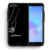 Thumbnail for Θήκη Αγίου Βαλεντίνου Huawei Y6 2018 Always & Forever 2 από τη Smartfits με σχέδιο στο πίσω μέρος και μαύρο περίβλημα | Huawei Y6 2018 Always & Forever 2 case with colorful back and black bezels