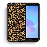 Thumbnail for Θήκη Huawei Y6 2018 Leopard Animal από τη Smartfits με σχέδιο στο πίσω μέρος και μαύρο περίβλημα | Huawei Y6 2018 Leopard Animal case with colorful back and black bezels