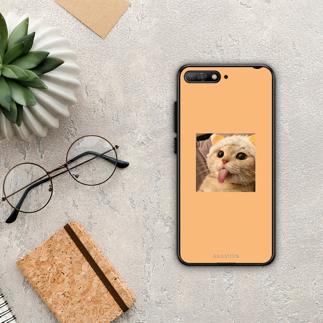 Cat Tongue - Huawei Y6 2018 / Honor 7A case