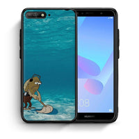 Thumbnail for Θήκη Huawei Y6 2018 Clean The Ocean από τη Smartfits με σχέδιο στο πίσω μέρος και μαύρο περίβλημα | Huawei Y6 2018 Clean The Ocean case with colorful back and black bezels