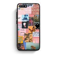 Thumbnail for Huawei Y6 2018 Collage Bitchin Θήκη Αγίου Βαλεντίνου από τη Smartfits με σχέδιο στο πίσω μέρος και μαύρο περίβλημα | Smartphone case with colorful back and black bezels by Smartfits
