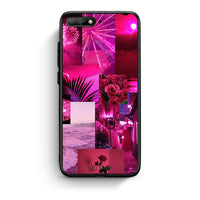 Thumbnail for Huawei Y6 2018 Collage Red Roses Θήκη Αγίου Βαλεντίνου από τη Smartfits με σχέδιο στο πίσω μέρος και μαύρο περίβλημα | Smartphone case with colorful back and black bezels by Smartfits