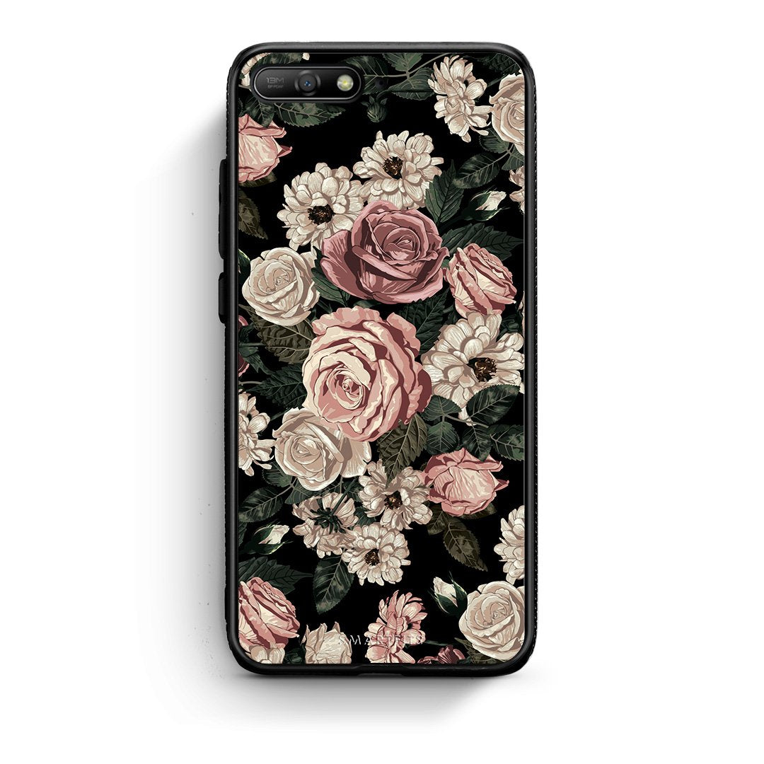 4 - Huawei Y6 2018 Wild Roses Flower case, cover, bumper