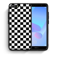 Thumbnail for Θήκη Huawei Y6 2018 Squares Geometric από τη Smartfits με σχέδιο στο πίσω μέρος και μαύρο περίβλημα | Huawei Y6 2018 Squares Geometric case with colorful back and black bezels