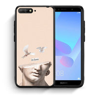 Thumbnail for Θήκη Huawei Y6 2018 In Love από τη Smartfits με σχέδιο στο πίσω μέρος και μαύρο περίβλημα | Huawei Y6 2018 In Love case with colorful back and black bezels