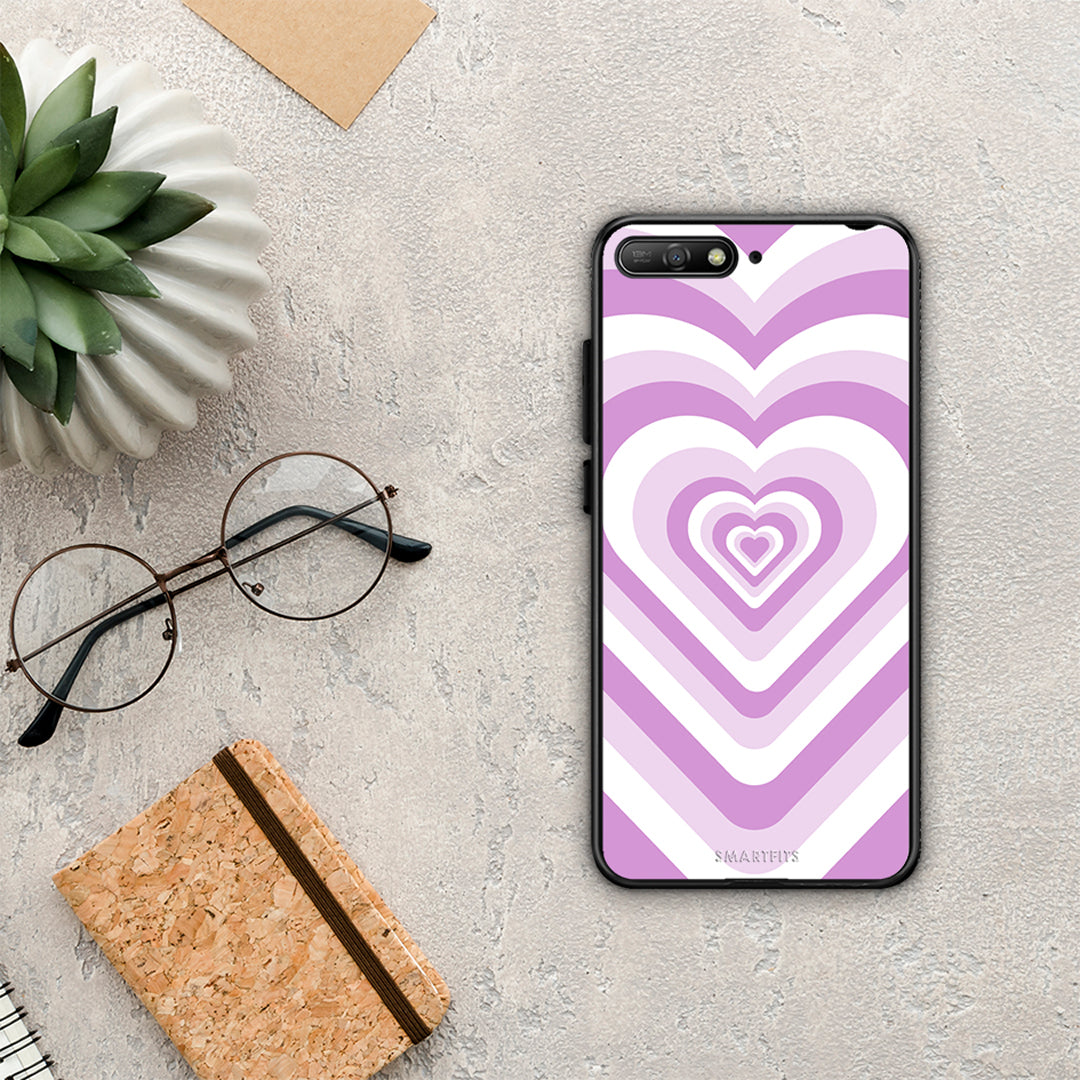 Lilac Hearts - Huawei Y6 2018 / Honor 7A case