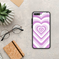 Thumbnail for Lilac Hearts - Huawei Y6 2018 / Honor 7A case