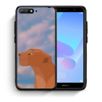 Thumbnail for Θήκη Αγίου Βαλεντίνου Huawei Y6 2018 Lion Love 2 από τη Smartfits με σχέδιο στο πίσω μέρος και μαύρο περίβλημα | Huawei Y6 2018 Lion Love 2 case with colorful back and black bezels