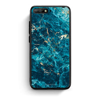 Thumbnail for Huawei Y6 2018 Marble Blue θήκη από τη Smartfits με σχέδιο στο πίσω μέρος και μαύρο περίβλημα | Smartphone case with colorful back and black bezels by Smartfits