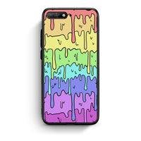 Thumbnail for Huawei Y6 2018 Melting Rainbow θήκη από τη Smartfits με σχέδιο στο πίσω μέρος και μαύρο περίβλημα | Smartphone case with colorful back and black bezels by Smartfits