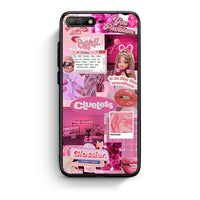 Thumbnail for Huawei Y6 2018 Pink Love Θήκη Αγίου Βαλεντίνου από τη Smartfits με σχέδιο στο πίσω μέρος και μαύρο περίβλημα | Smartphone case with colorful back and black bezels by Smartfits