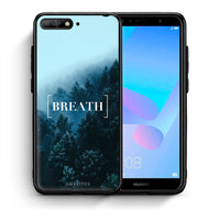 Thumbnail for Θήκη Huawei Y6 2018 Breath Quote από τη Smartfits με σχέδιο στο πίσω μέρος και μαύρο περίβλημα | Huawei Y6 2018 Breath Quote case with colorful back and black bezels