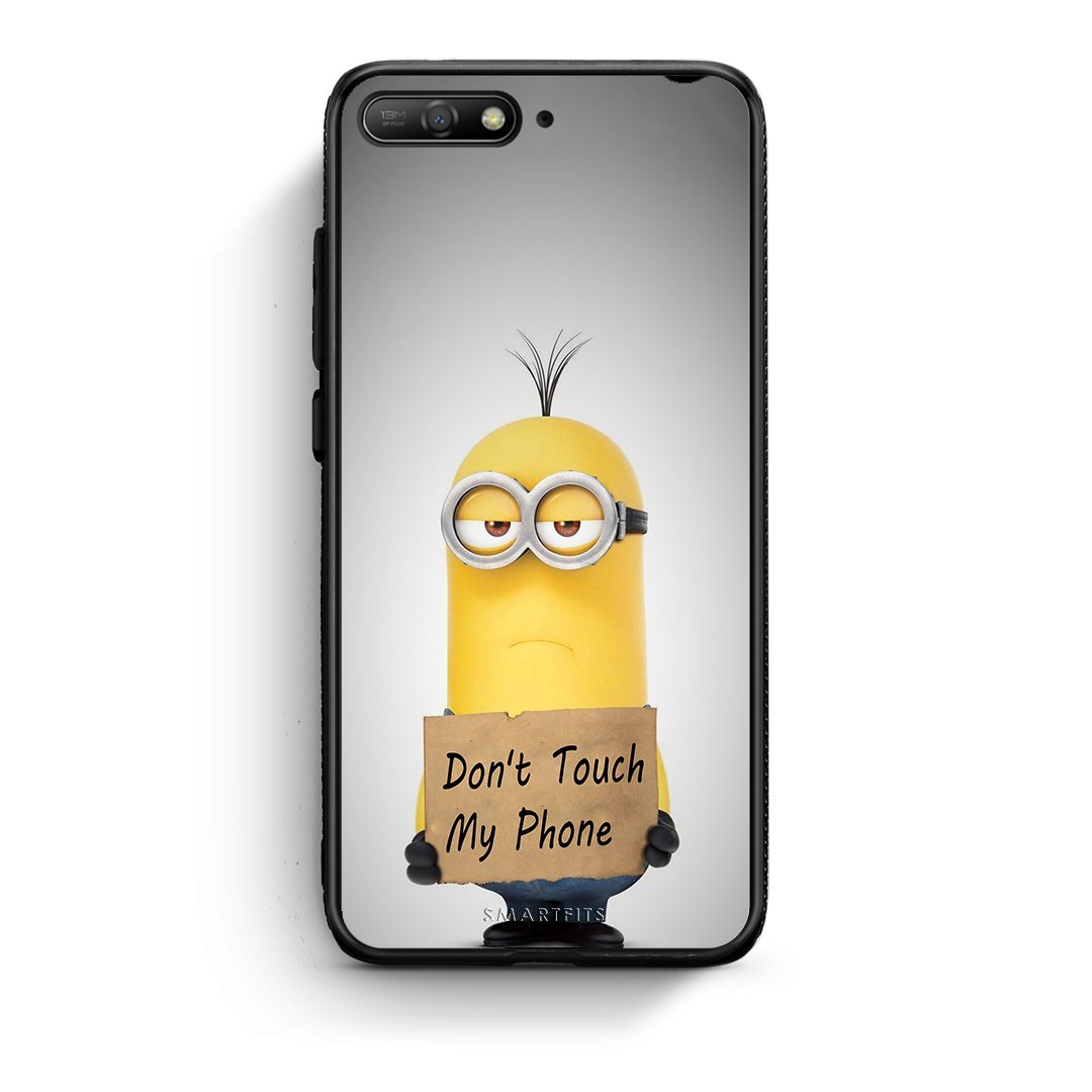4 - Huawei Y6 2018 Minion Text case, cover, bumper