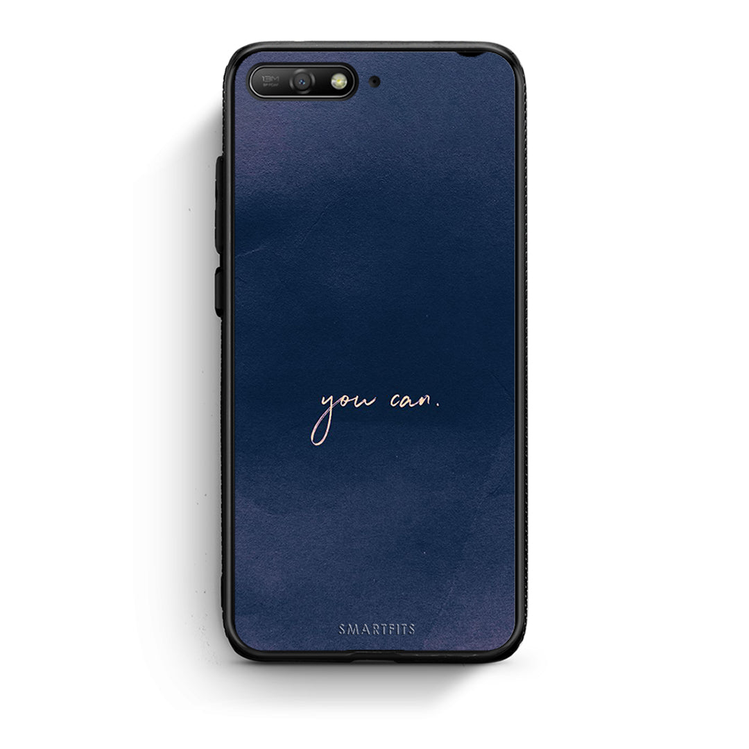 Huawei Y6 2018 You Can θήκη από τη Smartfits με σχέδιο στο πίσω μέρος και μαύρο περίβλημα | Smartphone case with colorful back and black bezels by Smartfits